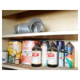 Contents on Shelf - Chemicals / Paint / Metal Vent