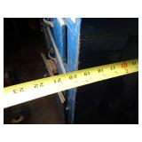 Long Blue Wood Cabinet