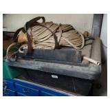 All Contents on Top of Blue Cabinet