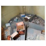 Antique hardware store Spinning nut/bolt Rack With Contents