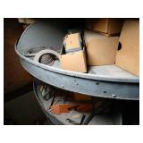 Antique hardware store Spinning nut/bolt Rack With Contents