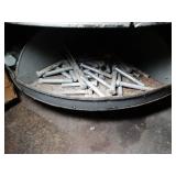 Antique hardware store Spinning nut/bolt Rack With Contents