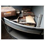 Antique hardware store Spinning nut/bolt Rack With Contents