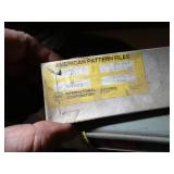 Mixed Lot of American Pattern Files 5" & up