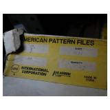 8" American Pattern Files Lot