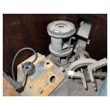 Large Heavy Power Hoist Stand & Misc Parts Lot