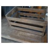 5ft Wood Coffee Table and Small Crate