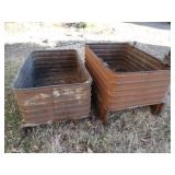 2 Metal Pallet Bins