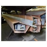 296Lbs *** Bottom Shelf of Aluminum / up to 12ft Sections // Rack Not Included