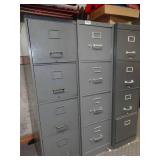 2 - 4 Drawer Metal File Cabinets