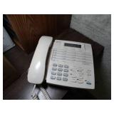 Lot of Office Supplies / Wood  Organizer Shelf / Phone and Misc