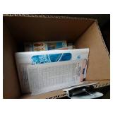 Lot of Office Supplies / Wood  Organizer Shelf / Phone and Misc