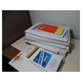 Lot of Office Supplies / Wood  Organizer Shelf / Phone and Misc