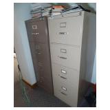 2 - 4 Drawer Metal File Cabinets