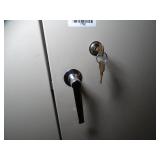 Large Locking Metal Cabinet w/ Contents
