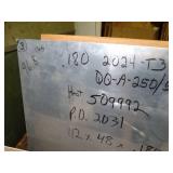 97 Lbs  .180 2024 T3 Alum 112" x 48"