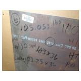 (1)  4031 Steel // 105 LBS Sheet // .100 x 102" x 36"