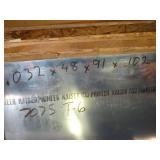 One Sheet - 7075 T6 aluminum - .032 x 48 x 91 x .1 // 14 LBS