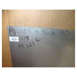 One Sheet - aluminum  .05 x 36 x 90 x.3 //  44 LBS