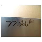 One Sheet 301 Stnls - 1/2 Hard 36 x 120 x .28 // 77 Lbs