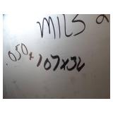 One Sheet - MILS .50 x 36 x 107 //  54 Lbs