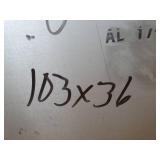 One Sheet - aluminum - 103 x36 // 50 Lbs