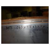 One Sheet - .063 x 48" x 127" x .1   7075 aluminum  39 Lbs