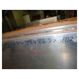 One Sheet - .071 x 48" x 86" x .10 aluminum  30Lbs
