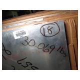 One Sheet - .071 x 48" x 86" x .10 aluminum  30Lbs