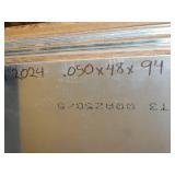 One Sheet - 2024 aluminum / .050 x 48" x 94 x  // 22 LBS
