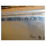 One Sheet - 2024 aluminum / .125 x 48" x 70" x  //  42 LBS