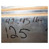 One Sheet - 2024 aluminum / .125 x 48" x 70" x  //  42 LBS