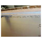 One Sheet - 7075 aluminum - .080 x 48" x 107" x .10    42 LBS