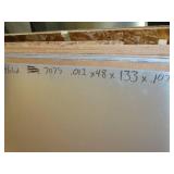 One Sheet - 7075 aluminum .012 x 48" x 133 " x .1  //  69 LBS