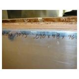One Sheet - 7075 aluminum  -  .090 x 48" x 96 // 42 Lbs
