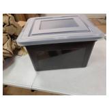 iris letter and legal size file box Black