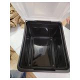 iris letter and legal size file box Black