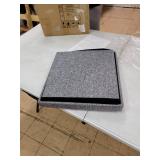 Folding Storage Ottoman Dark Grey