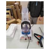 Hoover - PowerDash Corded Upright Deep Cleaner - White/Blue