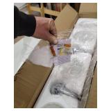 SOLFART 22.7 Inch Chrome Vintage Bathroom Vanity Light Fixtures Lights Over Mirror Wall 3 Light Bulbs excluded