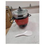 Aroma Housewares ARC-743-1NGR 6-Cup (Cooked) (3-Cup UNCOOKED) Pot Style Rice Cooker and Food Steamer,Red
