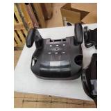 Evenflo Big Kid LX High back Booster Car Seat, Abstract Static Black