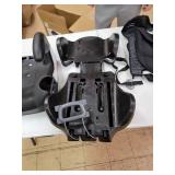 Evenflo Big Kid LX High back Booster Car Seat, Abstract Static Black