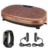 EILISON FitMax KM-818 3D XL Vibration Plate Exercise Machine - Whole Body Workout Vibration Fitness Platform w/Loop Bands - Home Training Equipment for Recovery, Wellness, Weight Loss (Jumbo Size)