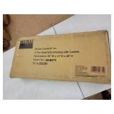 Seville Classics 4-Tier Steel Wire Shelving with Wheels, 30" W x 14" D x 48" H, Chrome