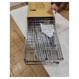 Seville Classics 4-Tier Steel Wire Shelving with Wheels, 30" W x 14" D x 48" H, Chrome