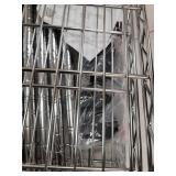 Seville Classics 4-Tier Steel Wire Shelving with Wheels, 30" W x 14" D x 48" H, Chrome