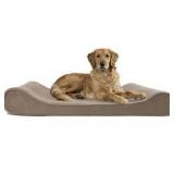 Furhaven Orthopedic, Cooling Gel, and Memory Foam Pet Beds for Small, Medium, and Large Dogs - Ergonomic Contour Luxe Lounger Dog Bed Mattress