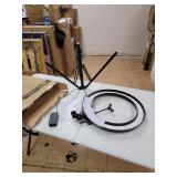 AFI 16" Selfie Ring Light with 3 Color Modes 79" Extendable Tripod Stand Phone Camera Holder, 320 Bulbs 6500K 10 Brightness Dimmable LED Carrying Bag for Photography Makeup Live YouTube Video TikTok