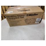 Mueller Healthy Stone Cookware Set 16pc. Grey